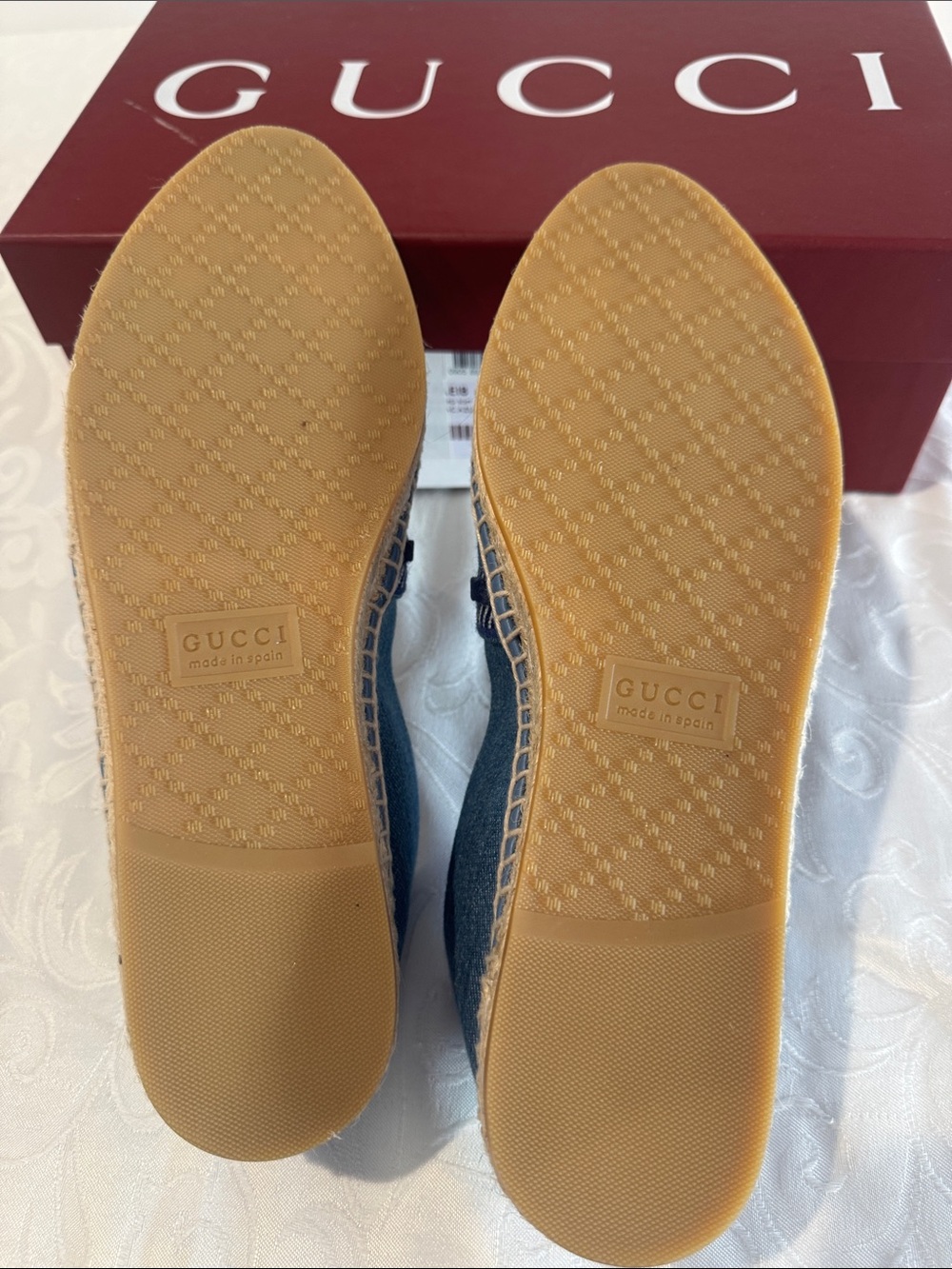 Gucci Denim Espadrille Flats. Size 38.5. - Picture 10 of 15